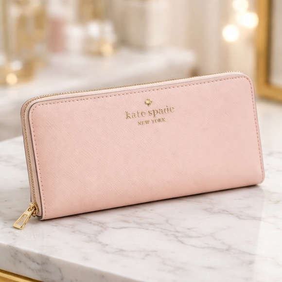 kate spade Handbags - New Kate Spade Pink Zip Wallet